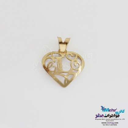آویز طلا - طرح حروف الفبای لاتین-MM1473 آویز طلا - طرح حروف الفبای لاتین-MM1473